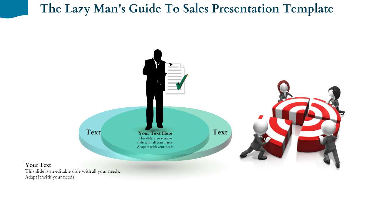 Free - Innovative Sales Presentation Template with Two Nodes